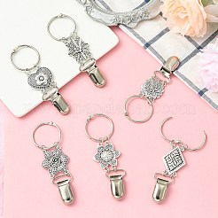 6 шт. 6 стиля зажим для шляпы из сплава для путешествий&nbsp;FIND-CJ0004-02