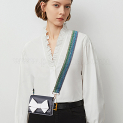 Регулируемые лямки из блестящего полиэстера с полосатым рисунком&nbsp;PURS-WH0005-82KCG-01