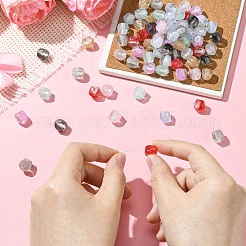 72 шт. 9 цвета прозрачные бусины из смолы&nbsp;RESI-CJ0004-61