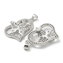 Стойки обшивки латунь микро проложить Циркон подвеску&nbsp;KK-F869-23P