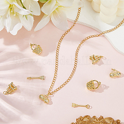 8шт 4 стиля латунные подвески&nbsp;KK-BBC0023-02B