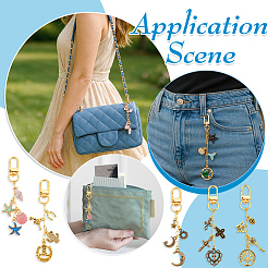 Наборы для изготовления подвесок из сплава своими руками и цепочек из латунных скрепок&nbsp;DIY-PH0032-26