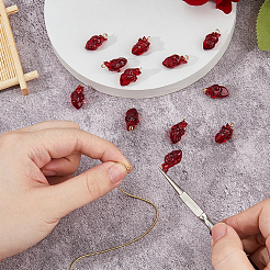 12шт подвески из прозрачной смолы&nbsp;RESI-DC0001-49