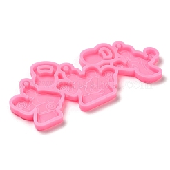 Фитнес-тема силиконовые Молды для подвесок-брелоков&nbsp;LS-AJEW-M221-05