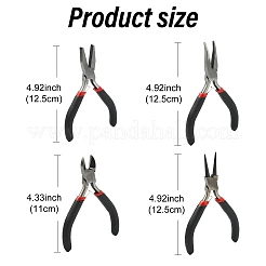 4 шт. 4 стиля плоскогубцы из углеродистой стали для изготовления ювелирных изделий&nbsp;TOOL-YW0001-80