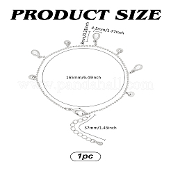 1 шт. браслеты на ногу из латуни со стразами&nbsp;AJEW-LP0007-11P