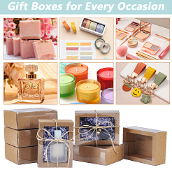 Подарочные коробки из крафт-бумаги и картона&nbsp;CON-WH0085-129A