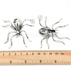 Серьги сплава горный хрусталь&nbsp;LS-EJEW-H155-01AS