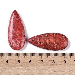 Подвески из окрашенной синтетической императорской яшмы&nbsp;G-P529-07I