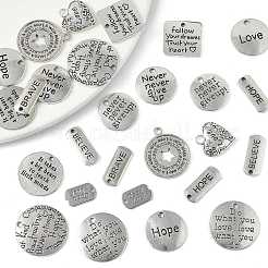 30шт 15 стиля подвески из сплава в тибетском стиле&nbsp;TIBEP-FS0001-40