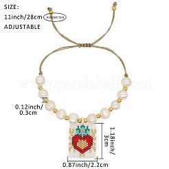 Летние браслеты ручной работы из стеклянных бусин с подвесками YP4837-1