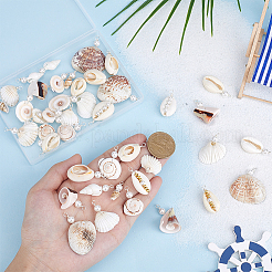 44 шт. 11 подвески из натуральных ракушек&nbsp;PALLOY-PH01920