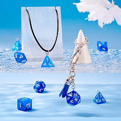 2 набор подвесок из полимерных многогранных игральных костей&nbsp;RESI-TA0003-18C