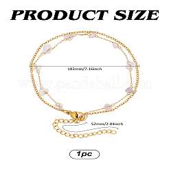 1шт. браслеты из нескольких нитей с натуральными агатовыми чипсами&nbsp;BJEW-LP0003-22B