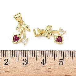 Латунные микро проложить кубического циркония подвески&nbsp;KK-L243-01G-04