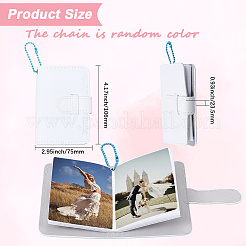 Мини-книжка-держатель для фотокарточек из искусственной кожи&nbsp;AJEW-WH20060-22B