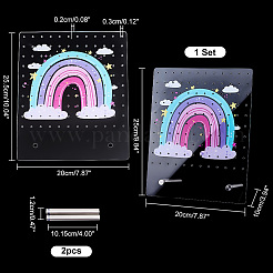 Акриловый дисплей серьги стойки&nbsp;EDIS-WH0016-027
