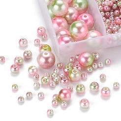 497шт 5 стиля радуги абс пластик имитация жемчуга&nbsp;OACR-YW0001-09C