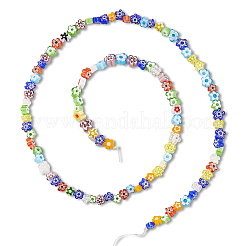 Ручной работы стеклянная бусина тысячецветник нитей&nbsp;LAMP-LT0001-09A