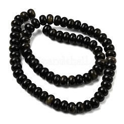 Естественный золотистый отлив обсидиан бисер пряди&nbsp;G-A280-A15-02