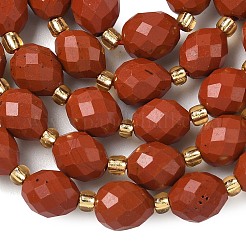 Натуральные красные яшмы бусы пряди&nbsp;G-F809-A50-01