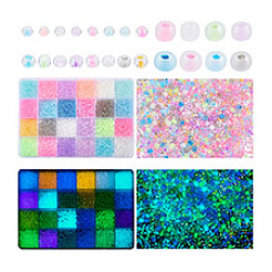 24 стиль светящиеся стеклянные бусины&nbsp;SEED-PH0001-72