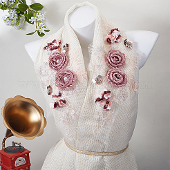 Цветок полиэстер с вышивкой из смолы орнамент аксессуары&nbsp;DIY-WH0671-052