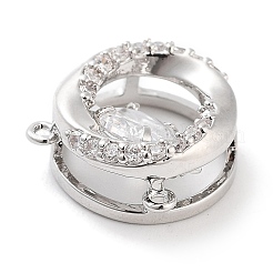 Латунные микропаве прозрачные подвески с фианитом&nbsp;ZIRC-L104-002P