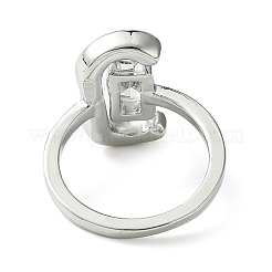 Кольцо Bass Micro Pave с кубическим цирконием&nbsp;RJEW-Z033-23D