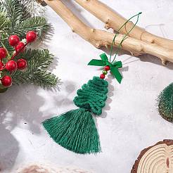 Полиэфирные украшения кисточкой подвесные&nbsp;HJEW-JM04479-02