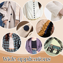 72 шт. 3 стиля пуговицы из ткани с алюминиевой ножкой и тремя отверстиями&nbsp;DIY-NB0014-75B