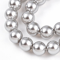 Выпечка из окрашенного перламутрового стекла жемчужные бусинки&nbsp;HY-N002-6mm-A03