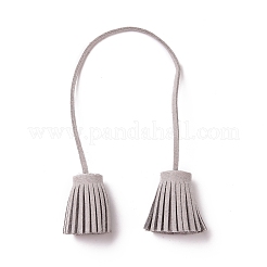 Двусторонний кулон с бархатной кисточкой&nbsp;DIY-TAC0004-99