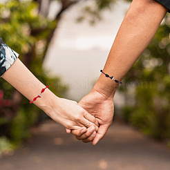 2 шт. 2-цветные регулируемые плетеные нейлоновые шнуры для изготовления браслетов&nbsp;AJEW-TA0001-51