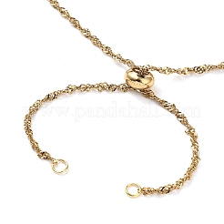 Изготовление ожерелья из сингапурской цепи из нержавеющей стали 304&nbsp;AJEW-JB01334-01