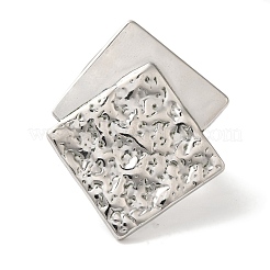 Кольца-манжеты из нержавеющей стали 304 с ромбами&nbsp;RJEW-Z053-04P