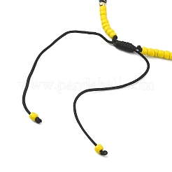 Плетеный браслет из стеклянных бусин для женщин&nbsp;BJEW-JB09628