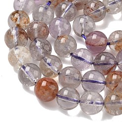 Натуральные фиолетовые фантомные кварцы&nbsp;G-L644-D01-8mm