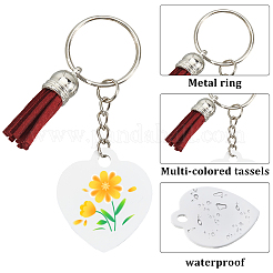 Наборы для изготовления брелока-подвески из алюминия с двусторонней термопередачей своими руками&nbsp;DIY-SP0005-26A