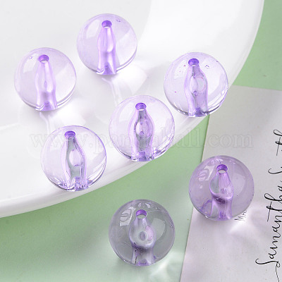 Прозрачные акриловые бусины&nbsp;MACR-S370-A20mm-746-1