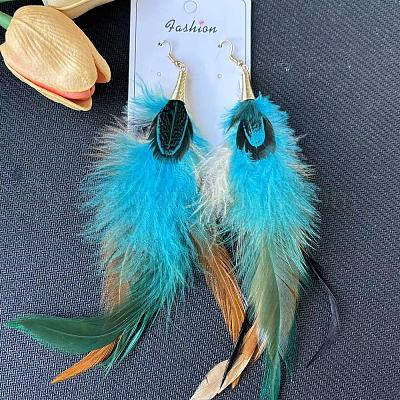 Сплав перо болтающиеся серьги&nbsp;FS-WGF4526-01-1