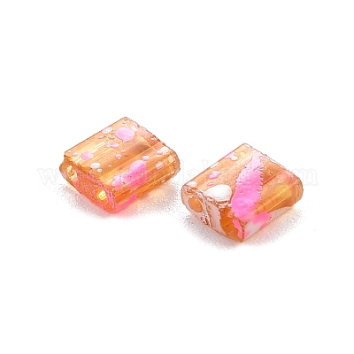 Прозрачные стеклянные бусы с 2 отверстием&nbsp;SEED-S023-30C-14-1