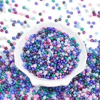 6/0 стеклянный бисер непрозрачного цвета&nbsp;SEED-N007-18D-1