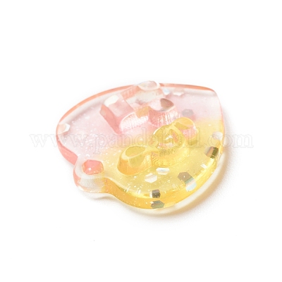 Двухцветные подвески из прозрачной смолы RESI-C019-01B-1