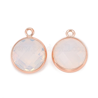 Латунь стекло амулеты&nbsp;KK-C228-01RG-1