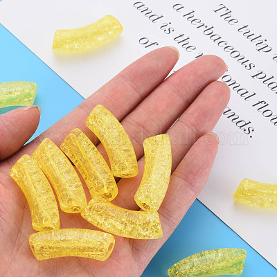 Прозрачных бусин акриловые треск CACR-S009-001B-N85-1