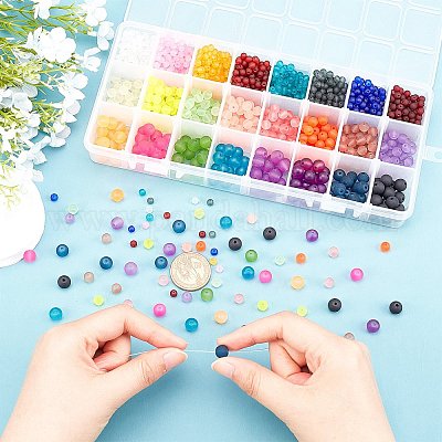 Прозрачные стеклянные бусины&nbsp;GLAA-PH0008-16C-1