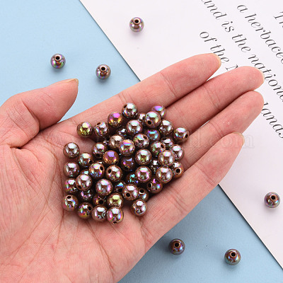 Непрозрачные акриловые бусины MACR-S370-D8mm-A17-1