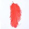 Ostrich Feather Costume Accessories, Dyed, Red, 300~350mm