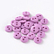 2-Hole Flat Round Resin Sewing Buttons for Costume Design, Violet, 15x2mm, Hole: 1mm